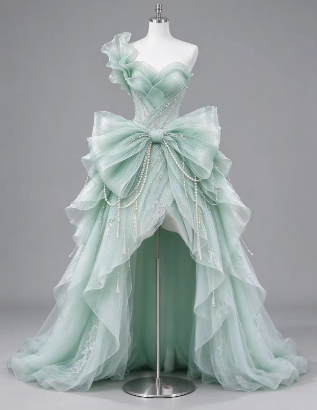 Gorgeous Mint Green Prom Dress A-Line Tulle Long Prom Dress ED11991