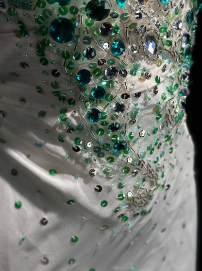 Gorgeous Green Prom Dress Sheath Chiffon Long Prom Dress ED11992