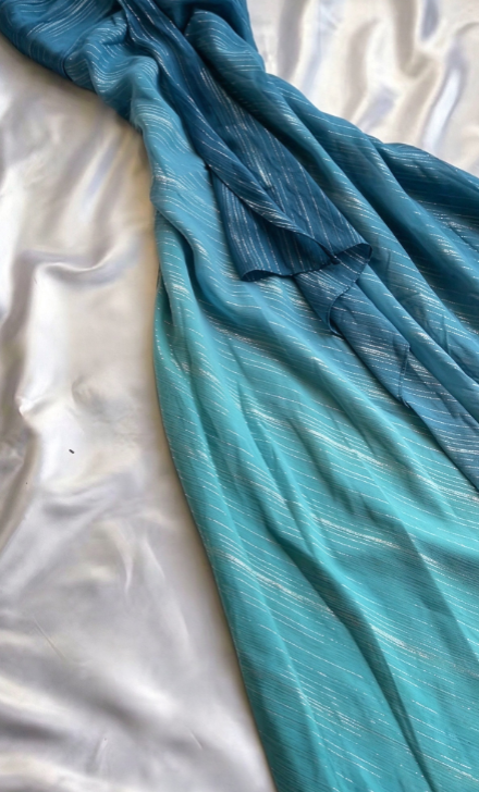 Pretty Teal Prom Dress Sheath Chiffon Long Evening Dress ED12078