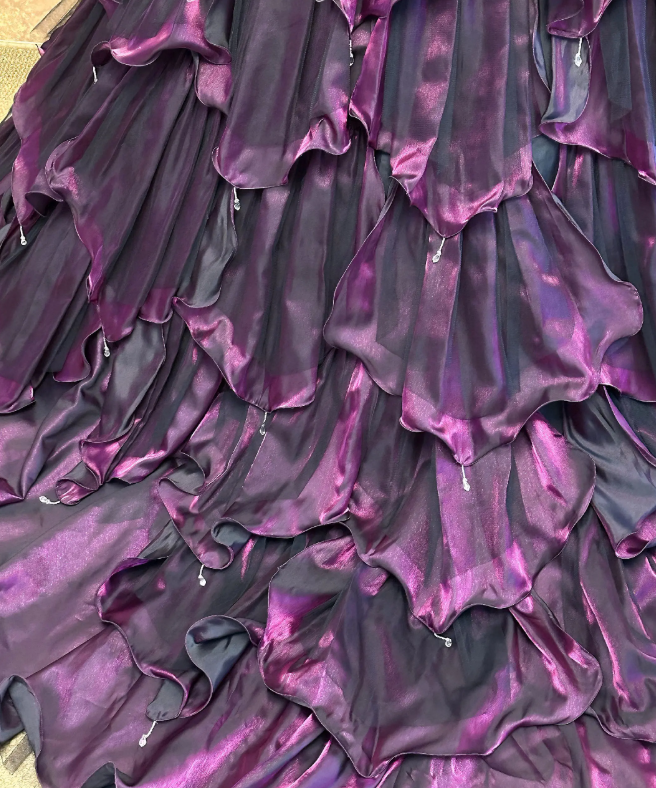 Gorgeous Quinceanera Dress Purple Prom Dress A-Line Satin Sweet 16 Dress ED12089