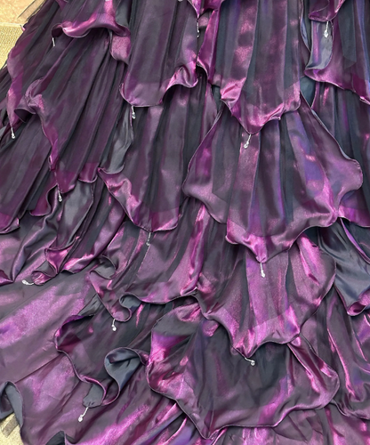 Gorgeous Quinceanera Dress Purple Prom Dress A-Line Satin Sweet 16 Dress ED12089