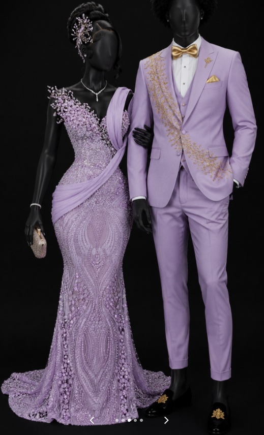 Fashion Lavender Prom Dress Sheath Beaded Tulle Long Evening Dress ED12145