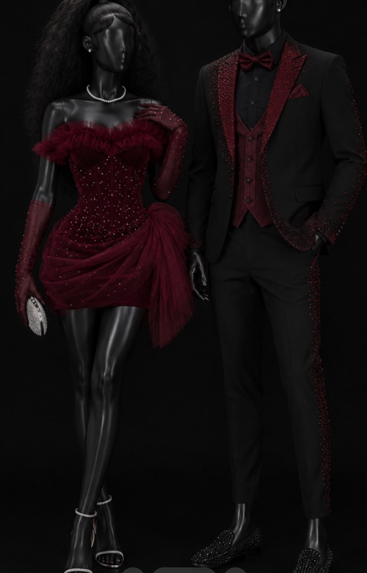 Gorgeous Sheath Velvet Short Prom Red Birthday Dress ED12240