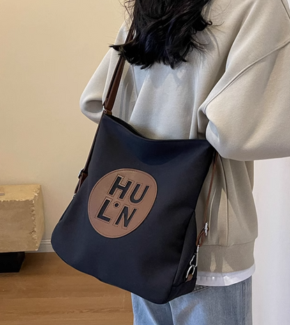 Large Capacity Commuter Shoulder Tote Bag Canvas Backpack ED0325