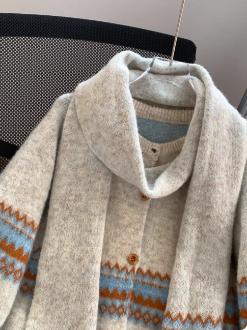 Cardigan mignon abricot ED01342