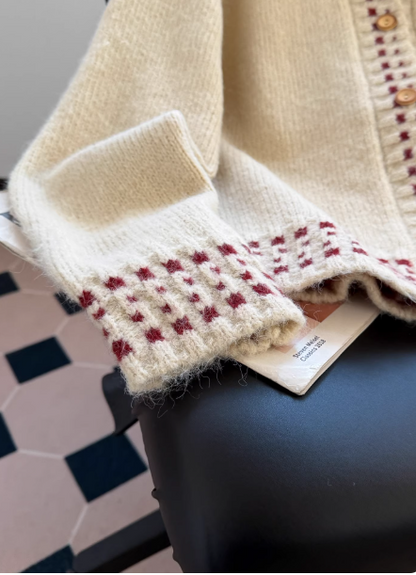 Cardigan mignon abricot ED01342