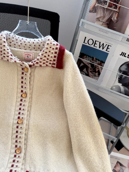 Cardigan mignon abricot ED01342