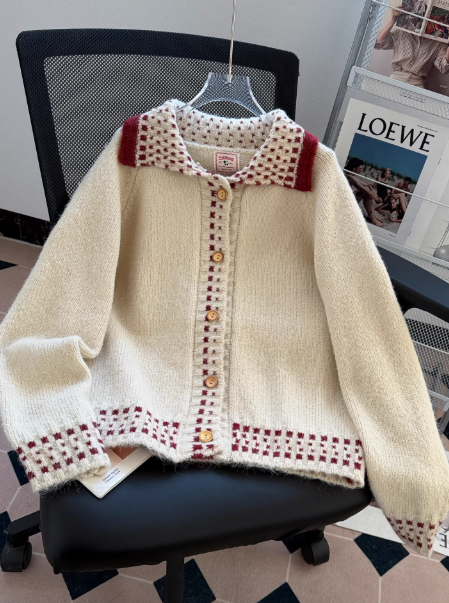 Cardigan mignon abricot ED01342