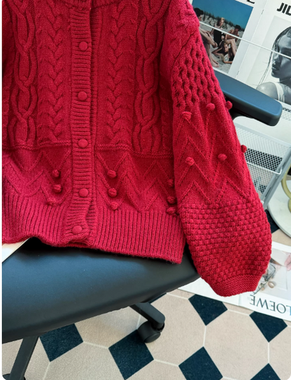 Cardigan mignon abricot ED01342