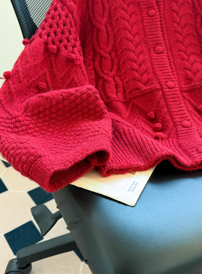 Cardigan mignon abricot ED01342