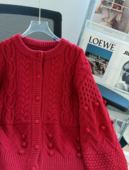 Cardigan mignon abricot ED01342