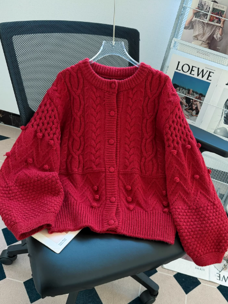 Cardigan mignon abricot ED01342