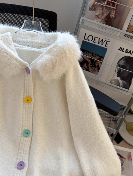 Cardigan mignon abricot ED01342