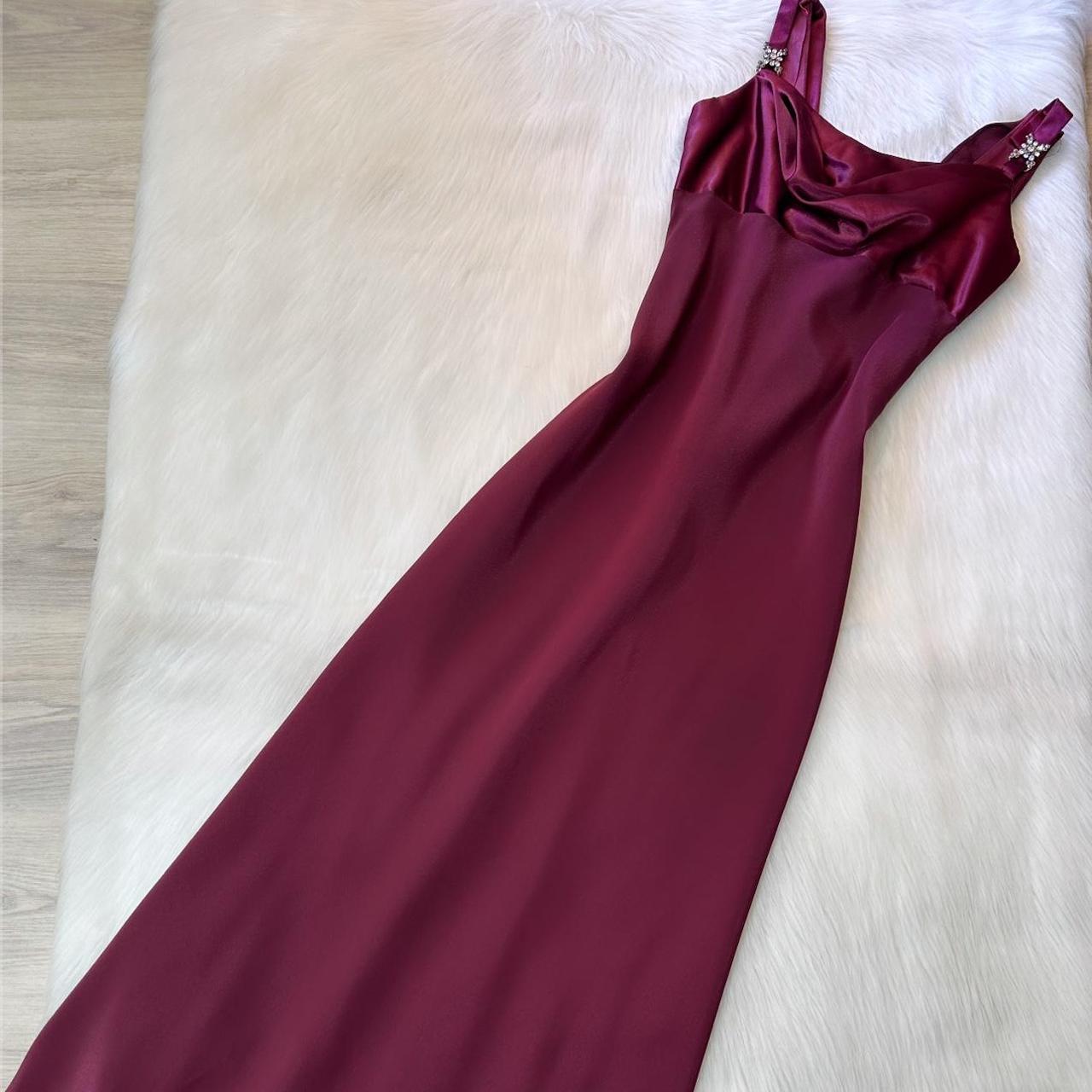 Fairy Strap Sheath Long Prom Dresses Vintage Chiffon Grape Formal Dresses Wedding Guest Dresses EP04754