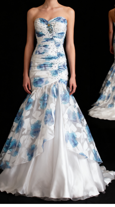 Elegant Sweetheart Mermaid Long Prom Dresses Tulle Vintage Evening Dresses EP04784