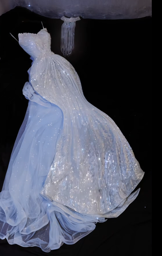 Glam Spaghetti Strap Mermaid Silver Long Prom Dresses Tulle Sequin Silver Formal Dresses EP05117