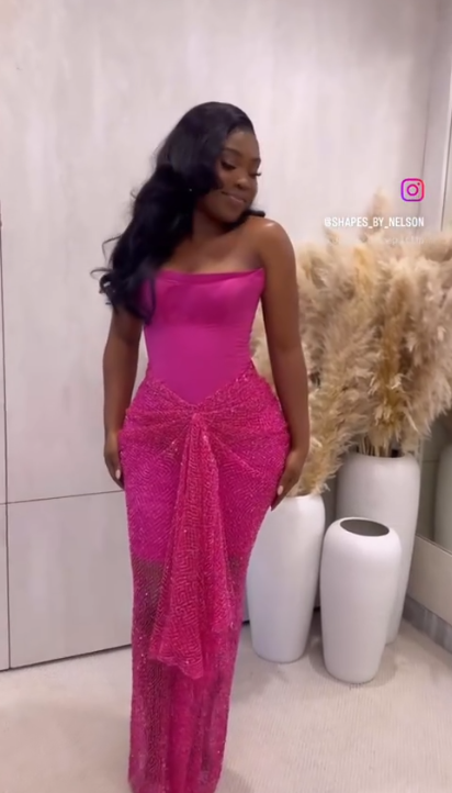 Sexy Strapless Bodycon Fuchsia Long Prom Dresses Satin Sleeveless Fuchsia Birthday Dresses EP05123