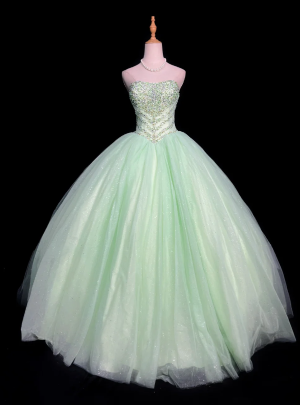 Robes d'anniversaire élégantes bleu dégradé, col en V, paillettes, mousseline, fourreau, robes de bal, robes de soirée ED04456