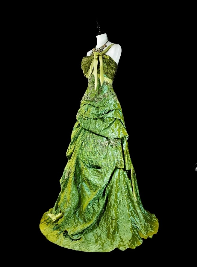 Cute One-shoulder Sheath Long Prom Dresses Satin Green Evening Dresses Sleeveless Green Birthday Dresses EP05709