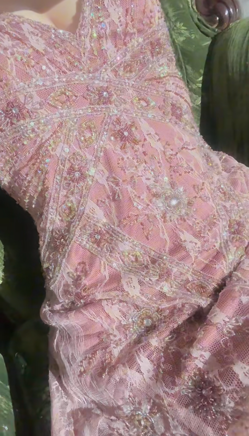 Fairy Pink Short Prom Dresses Sheath Sapghetti Straps Birthday Dresses Lace Beaded Sleeveless Evening Dresses EP06065