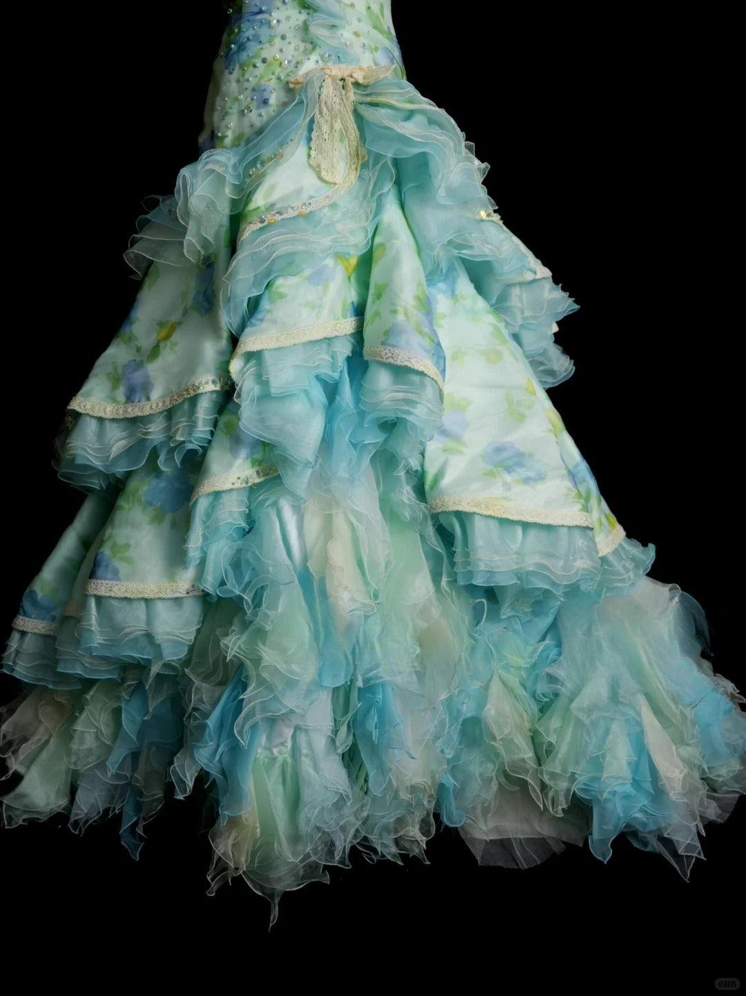 Cute Tiffany Blue Long Prom Dresses Sheath Sleeveless Quinceanera Dresses Tulle Strapless Birthday Dresses EP06122