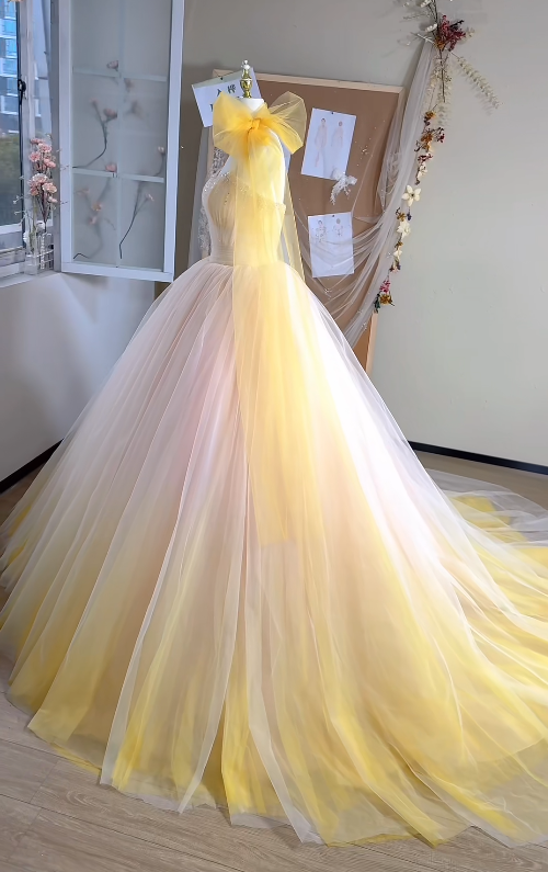 Gorgeous Pink Prom Dress Strapless A-Line Long Evening Dress Tulle Birthday Dress EP06756