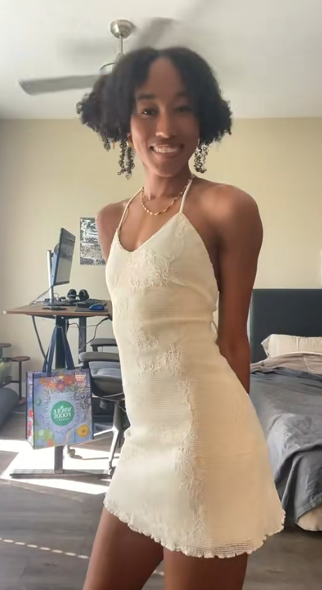 Chic Straps Sheath Cocktail Dress Chiffon Graduation Party Dress Ivory Birthday Dress EP08639