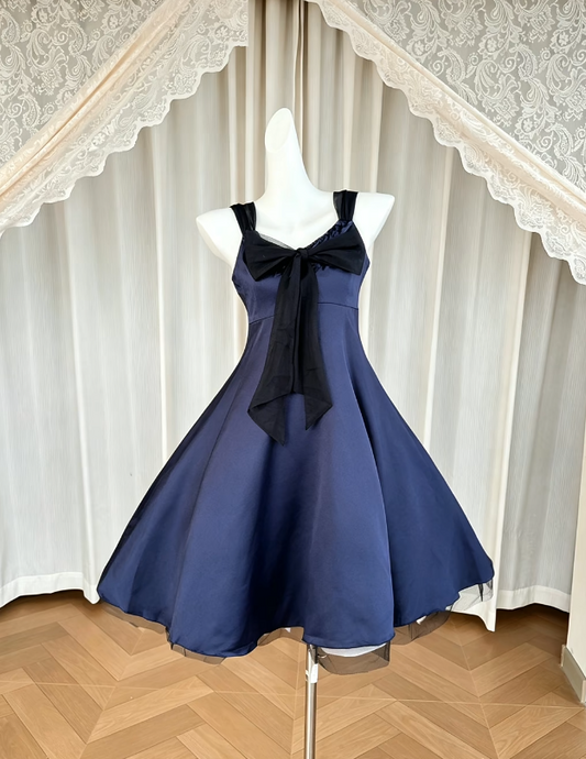 Chic Straps A-line Cocktail Dress Satin Graduation Party Dress Purple Birthday Dress  ES07239