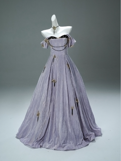 Superbe robe de soirée longue en satin fuchsia, style sirène, sans bretelles, ED02613