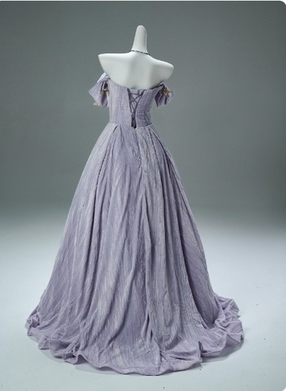 Superbe robe de soirée longue en satin fuchsia, style sirène, sans bretelles, ED02613