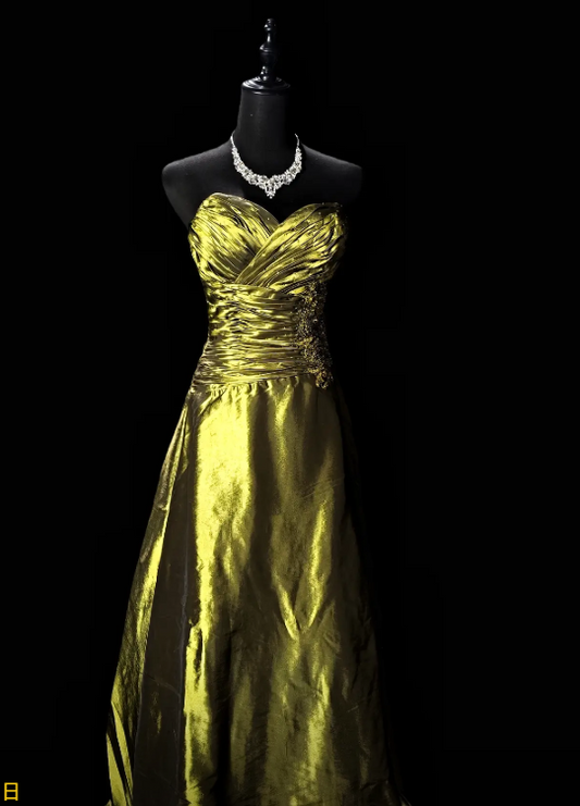 Classy Sheath Olive Green Long Evening Dress Sweetheart Satin Prom Dress EW07172