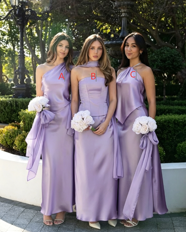 Robe de Demoiselle d'Honneur Rose Chic Fourreau Satin Longue Formelle EW07873