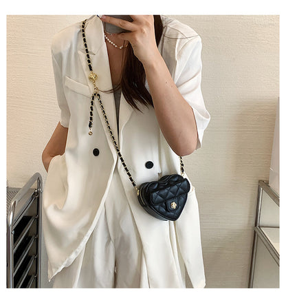 Fashion chain heart crossbody bag ED0319