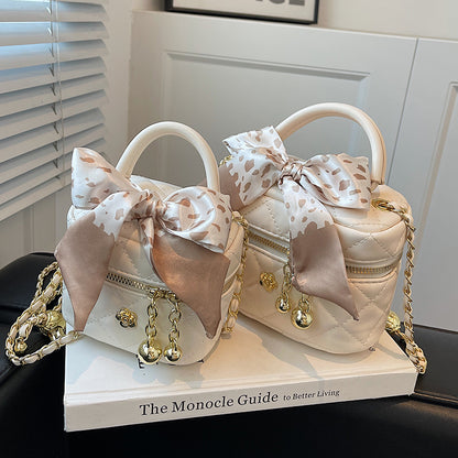 Chanel style diamond chain mini square bucket bag ED0321