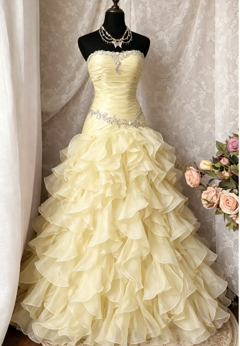 Pink Prom Dress A-Line Tulle Strapless Sweet 16 Dress Sleeveless Long Evening Dress  E0205