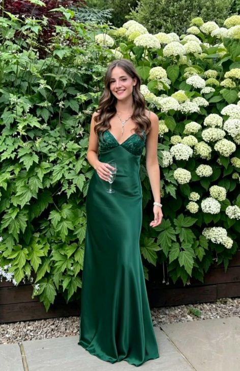 Elegant Blue🩵 Spaghetti Strap Mermaid Gown for Prom&Party Sleeveless Satin Vintage Formal Evening Dress  ED01407