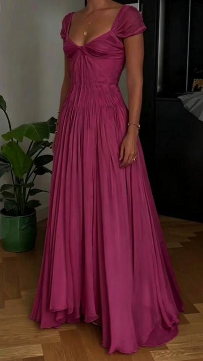 Elegantes weißes A-Linien-Brautkleid, verzaubertes Chiffon-Luxus-Brautkleid ED01511