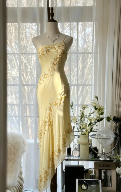 Märchenhaftes Hellgrünes, schlichtes, figurbetontes Partykleid, elegantes One-Shoulder-Chiffon-Applikations-Ballkleid mit Perlen ED01685