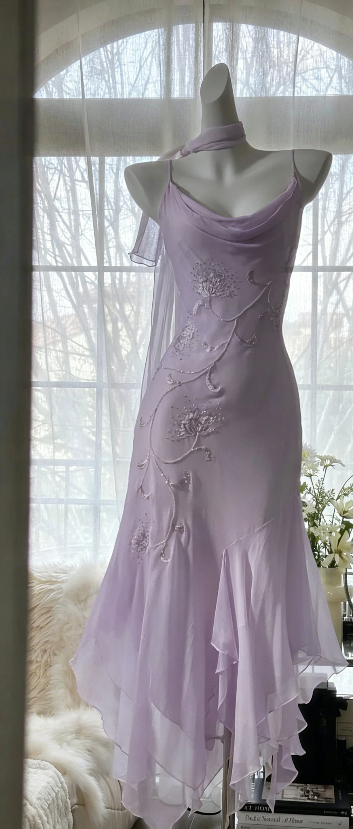 🫧Y2K Fairytale White Chiffon Short Prom Dress Vintage Applique Beading Party Dresses  ED01930