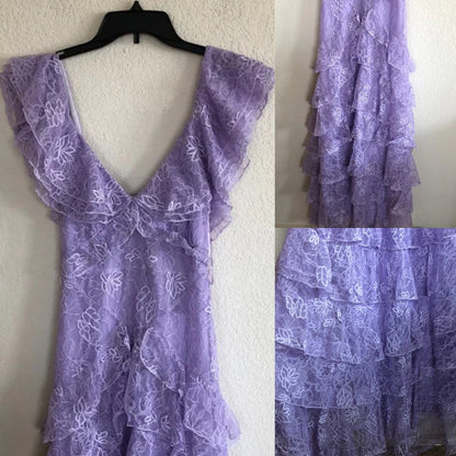 Lilac Lace A-line Dress