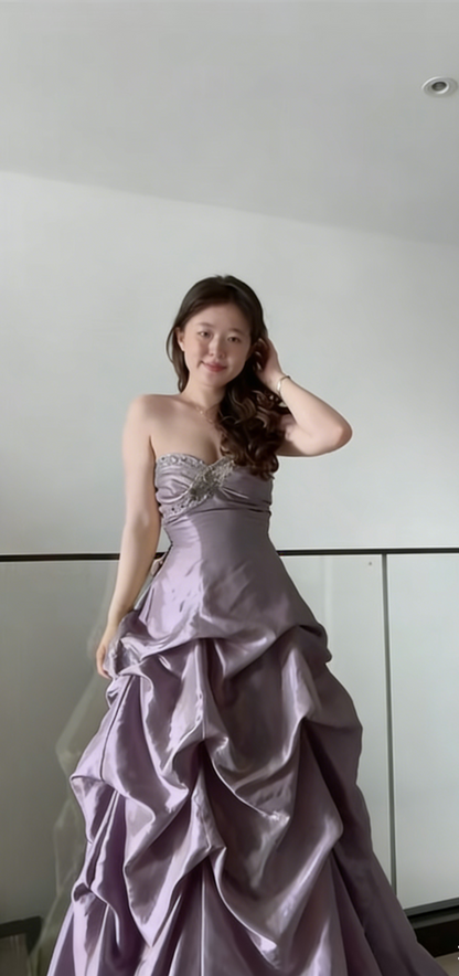 Vintage Ball Gown Sweetheart Neck Taffeta Yellow Quinceanera Dress Sweet 16 Dress  ED03986
