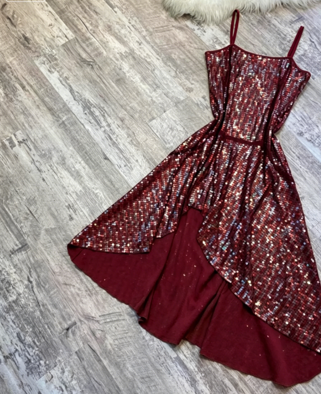 Vintage Y2K A-Line Spaghetti Strap Chiffon Homecoming Dresses, Short Chocolate Beaded Prom Dresses ED04055