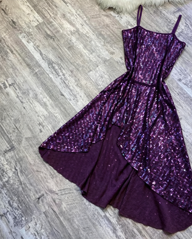 Vintage Y2K A-Line Spaghetti Strap Chiffon Homecoming Dresses, Short Chocolate Beaded Prom Dresses ED04055