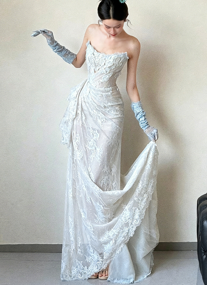 Robes d'anniversaire élégantes bleu dégradé, col en V, paillettes, mousseline, fourreau, robes de bal, robes de soirée ED04456