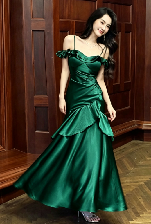 Wunderschönes dunkelolivgrünes herzförmiger Ausschnitt A-Linie Satin Tüll Kurzes Ballkleid Homecoming-Kleid ED02575