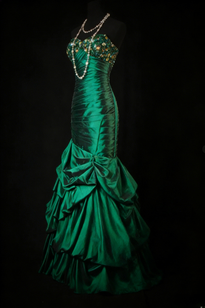 Robes d'anniversaire élégantes bleu dégradé, col en V, paillettes, mousseline, fourreau, robes de bal, robes de soirée ED04456