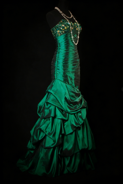 Robes d'anniversaire élégantes bleu dégradé, col en V, paillettes, mousseline, fourreau, robes de bal, robes de soirée ED04456