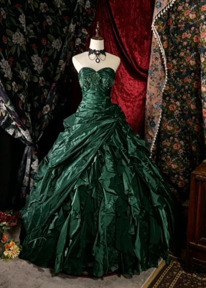 Cute Sweetheart A-Line Long Prom Dresses Satin Purple Quinceanera Dresses Sleeveless Sweet 16 Dress ED05451
