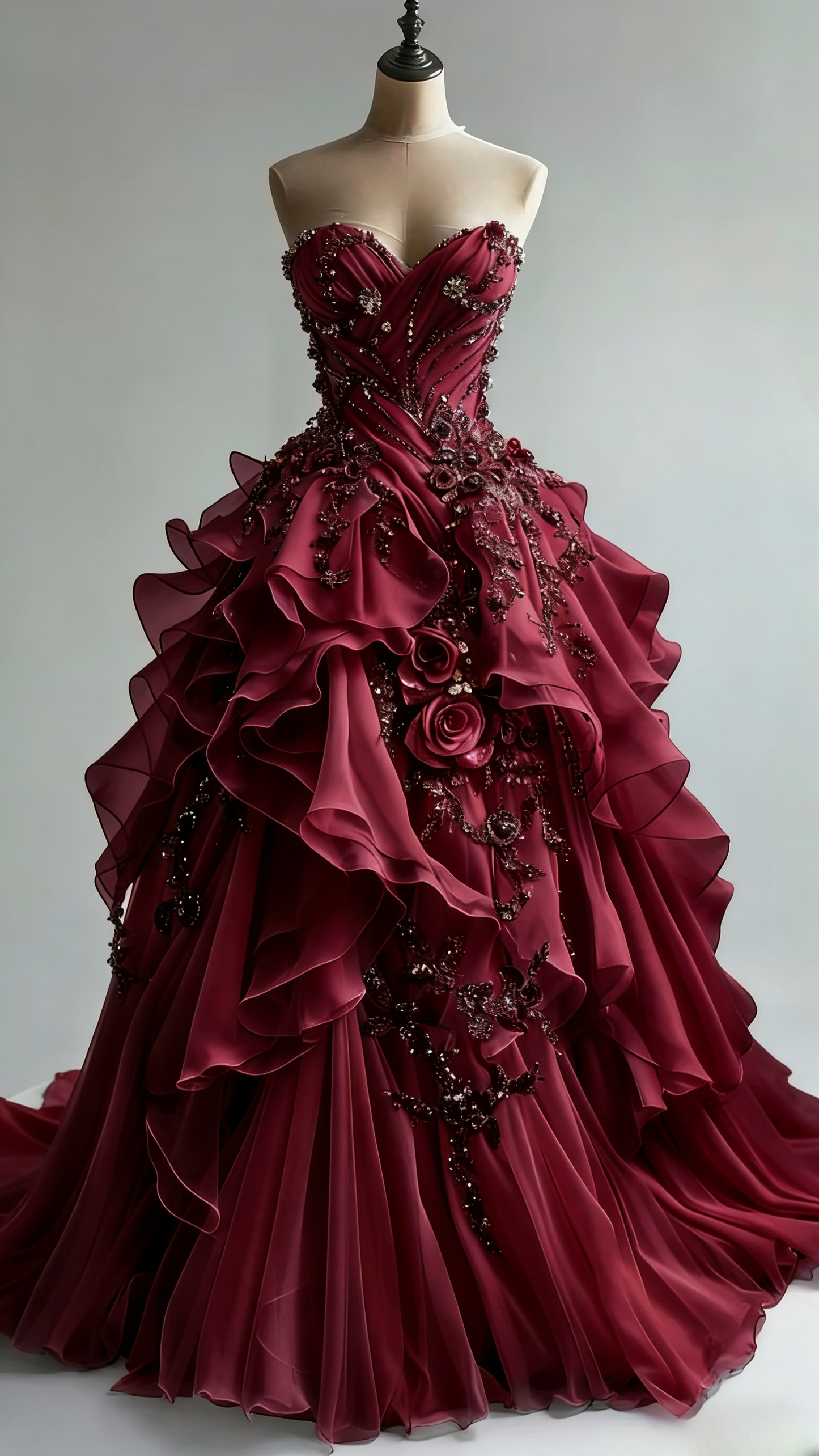 Robes d'anniversaire élégantes bleu dégradé, col en V, paillettes, mousseline, fourreau, robes de bal, robes de soirée ED04456