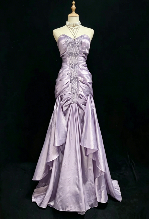 Fairy Sweetheart Neck Sheath Long Prom Dresses Satin Green Evening Gowns Sleeveless Birthday Dresses ED05688